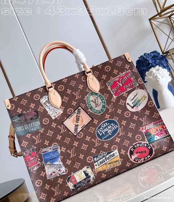 FS CHEAP VUITTON TOTE ONTHEGO BAG-43*33*18.5cm LOUIS Voyage 0711